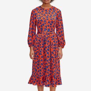 kate spade poetic floral smocked dress